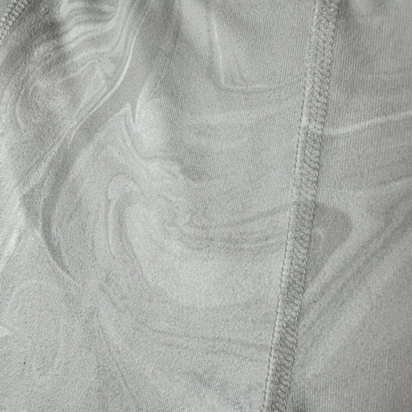 ABERCROMBIE & FITCH White & grey swirl pattern mesh inset crop leggings size XS - Picture 13 of 15
